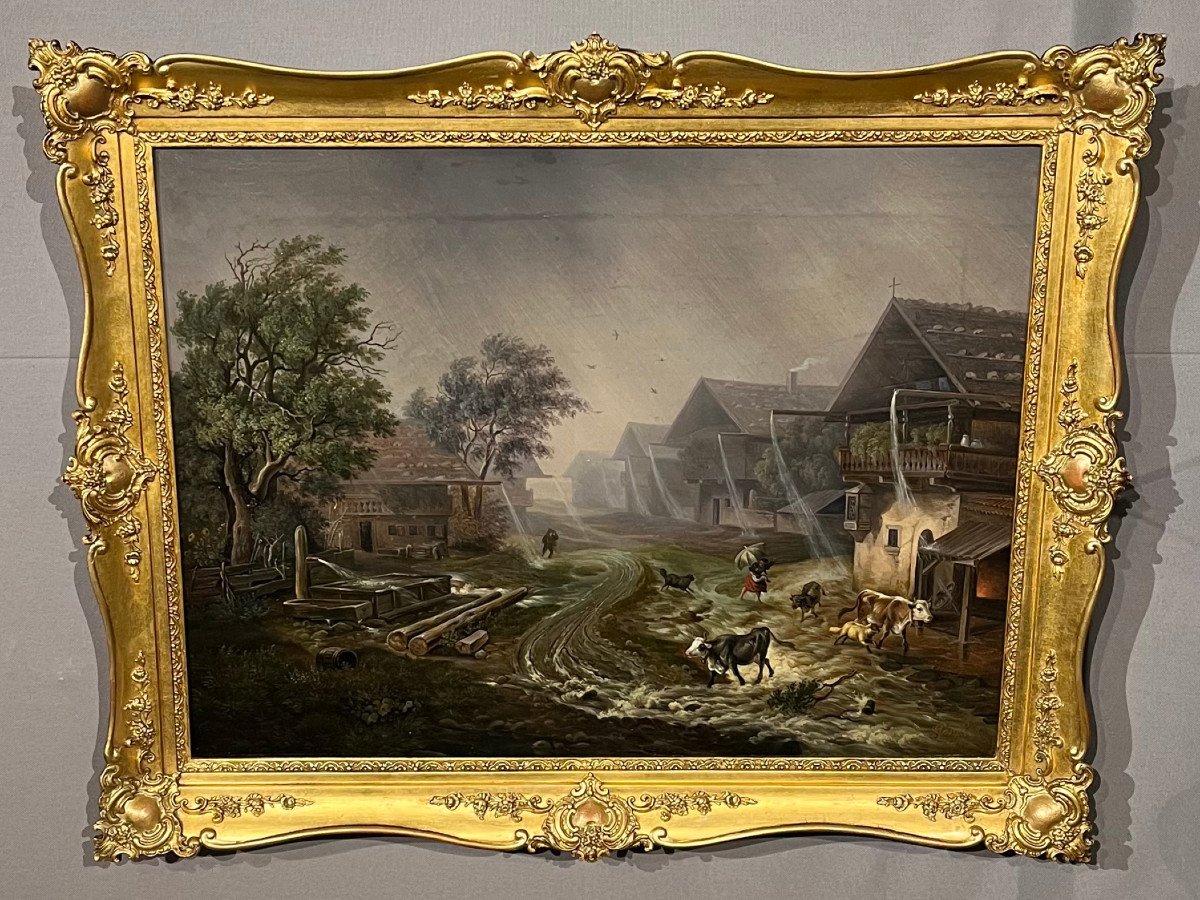 H.s.t Anton Castell 1844; Orage Près De Holzkirchen-photo-2