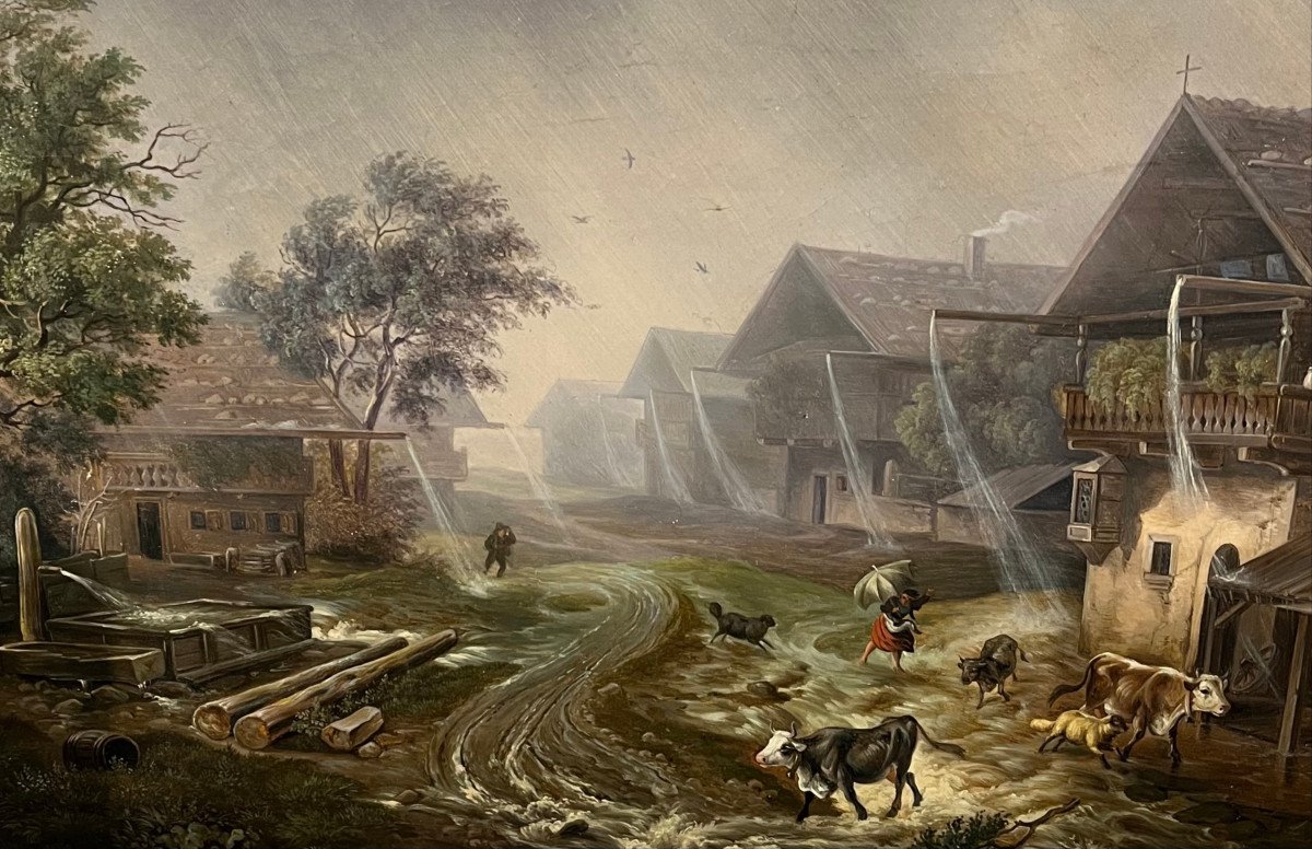 H.s.t Anton Castell 1844; Orage Près De Holzkirchen-photo-1