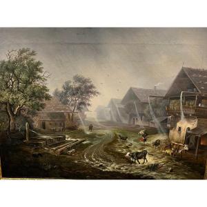 H.s.t Anton Castell 1844; Orage Près De Holzkirchen