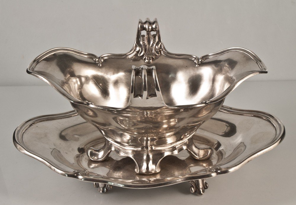 Sauceboat In Sterling Silver Hallmark Minerva