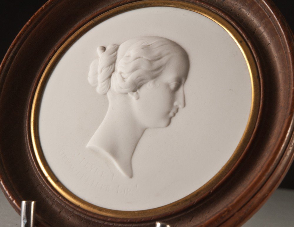 Portrait Of Napoleon And Eugenie, Biscuit From Sèvres 1864-photo-4