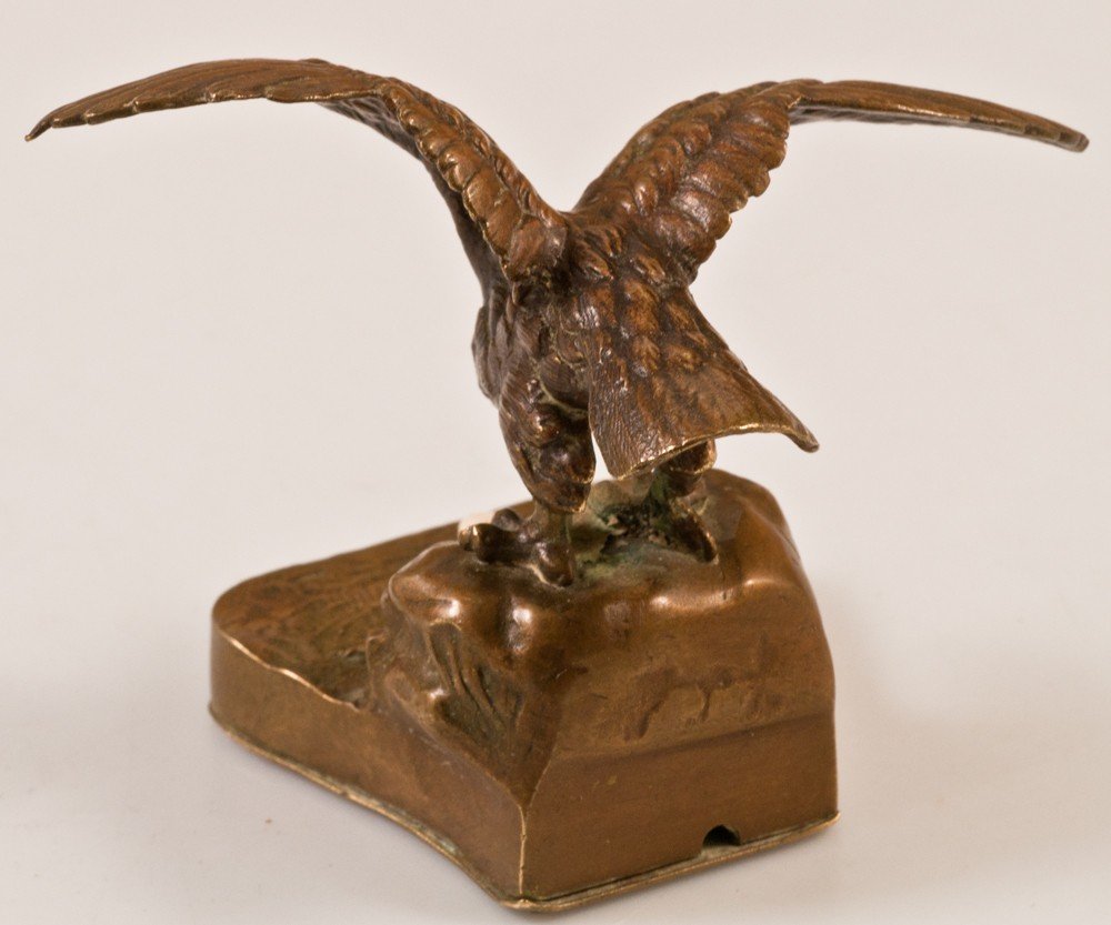 Sonnette De Service / table  En Bronze Aigle / clochette -photo-4