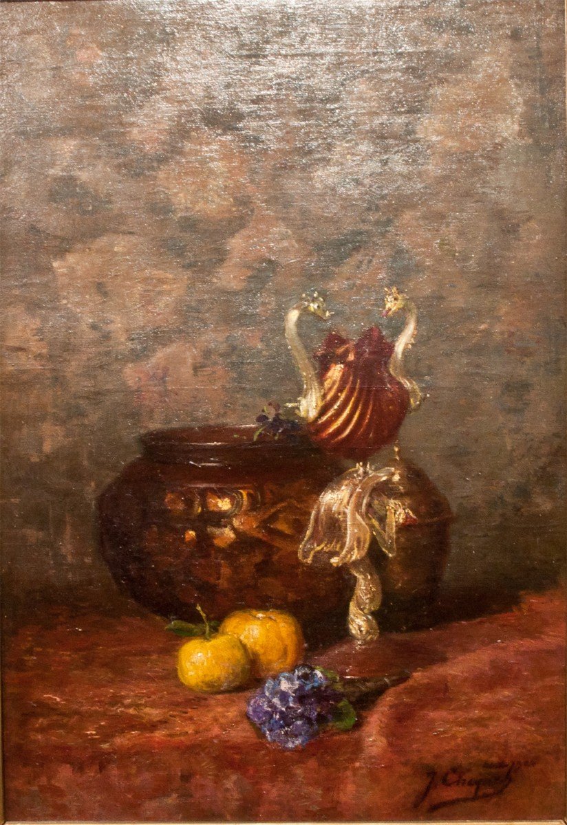 Jules Charles Choquet : Nature Morte Au Murano  Ag24-photo-3