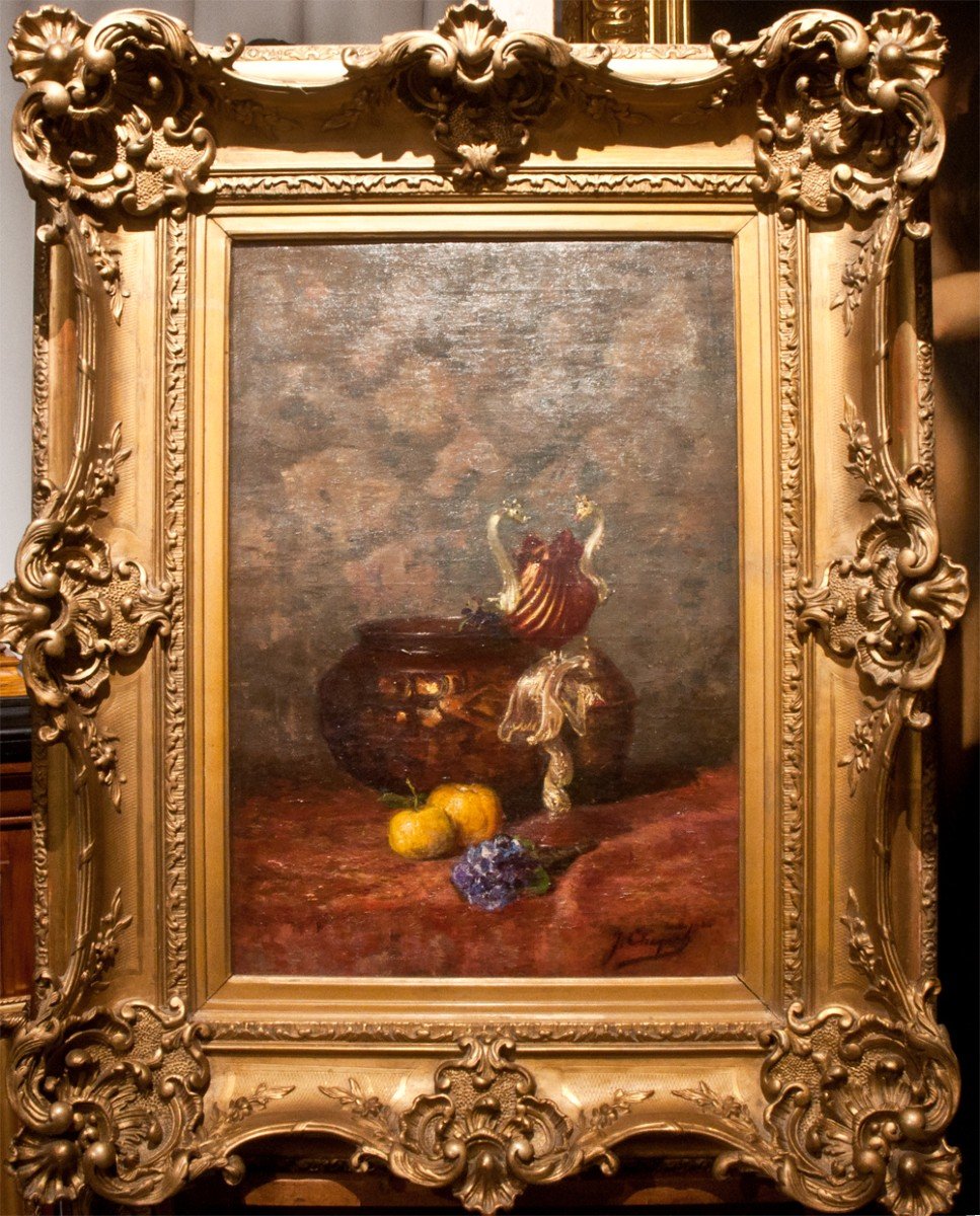 Jules Charles Choquet : Nature Morte Au Murano  Ag24