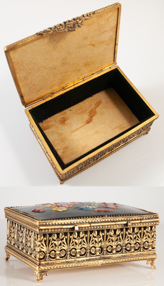 Camille Fauré Box In Enamels / Limoges Enamel-photo-2