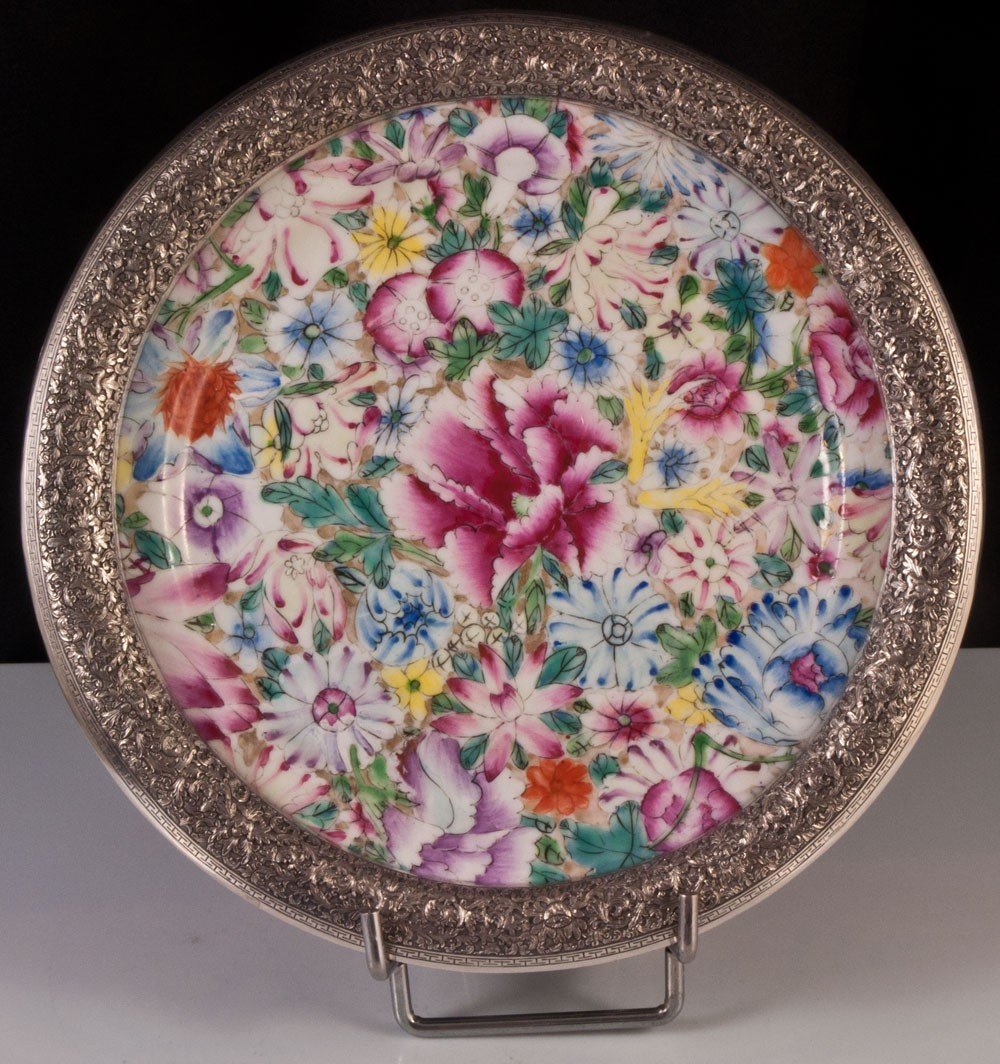 Asian Mille Fleurs Plate 