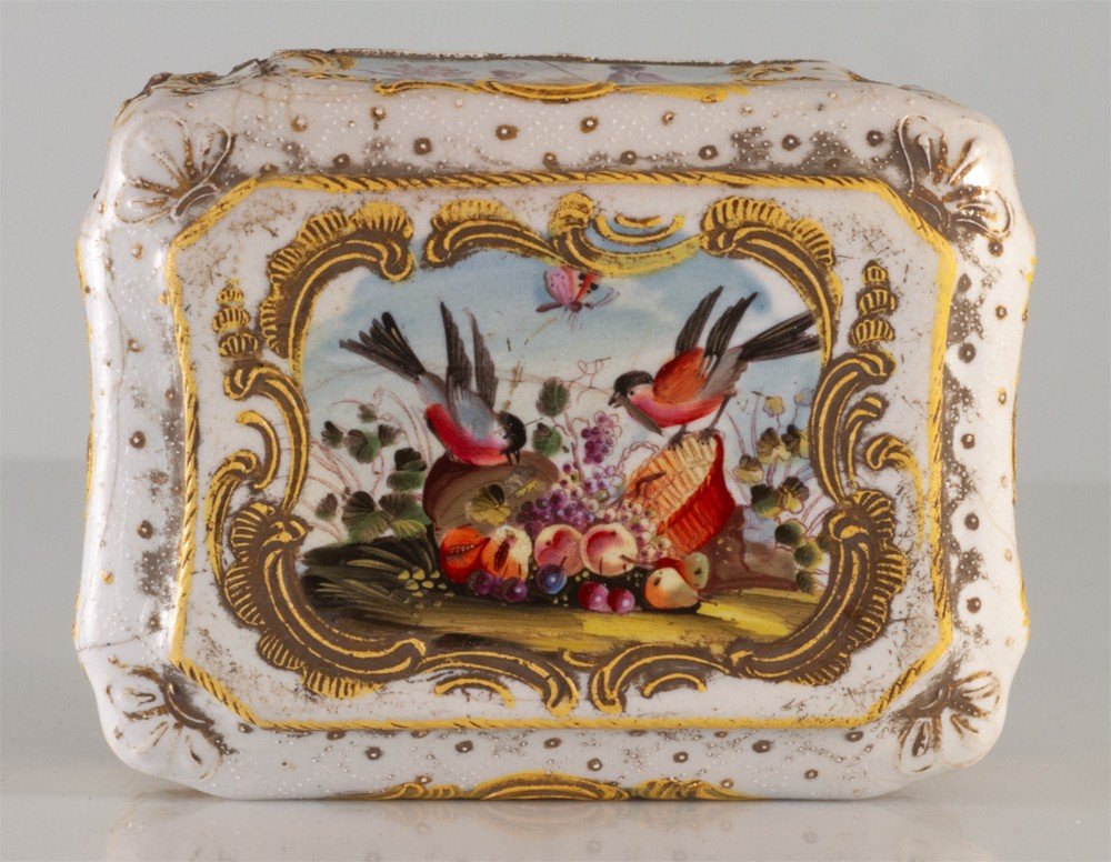 Bilston 18th Century English Enamel Snuff Box Base