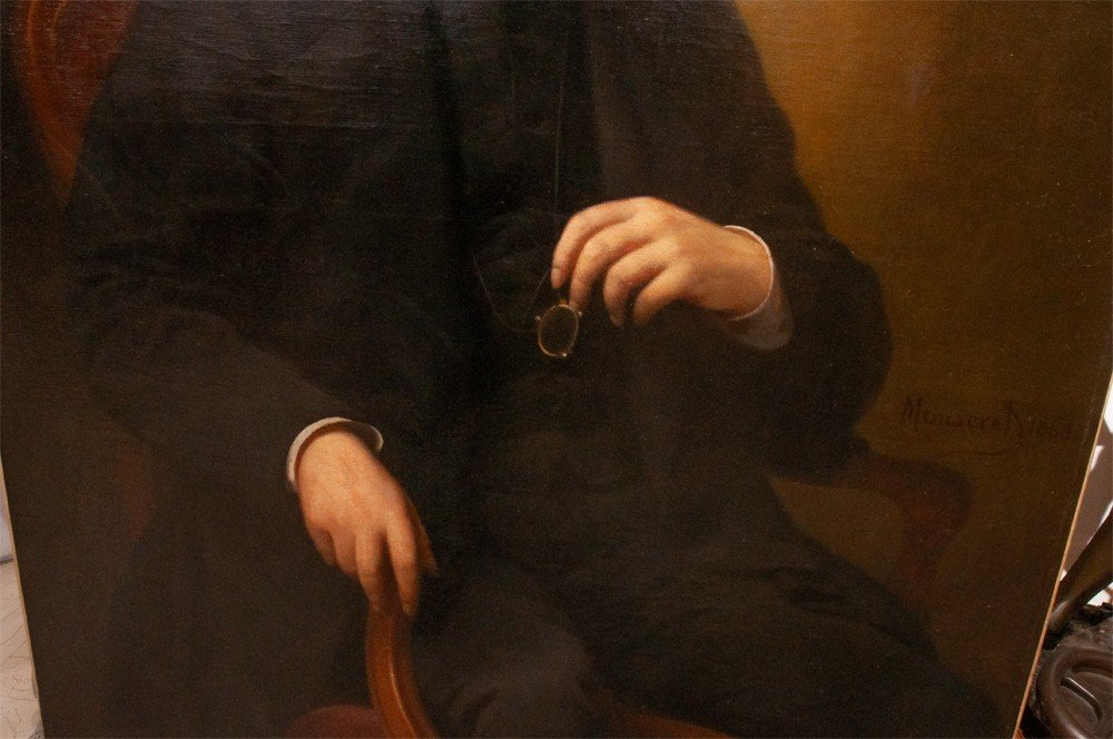 Jean-pierre Monseret (1813-1888): Portrait Of A Man Of Quality -photo-1