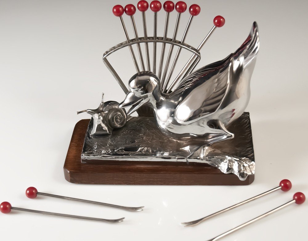 Benjamin Rabier  Pique Snails Art Deco / Duck-photo-4