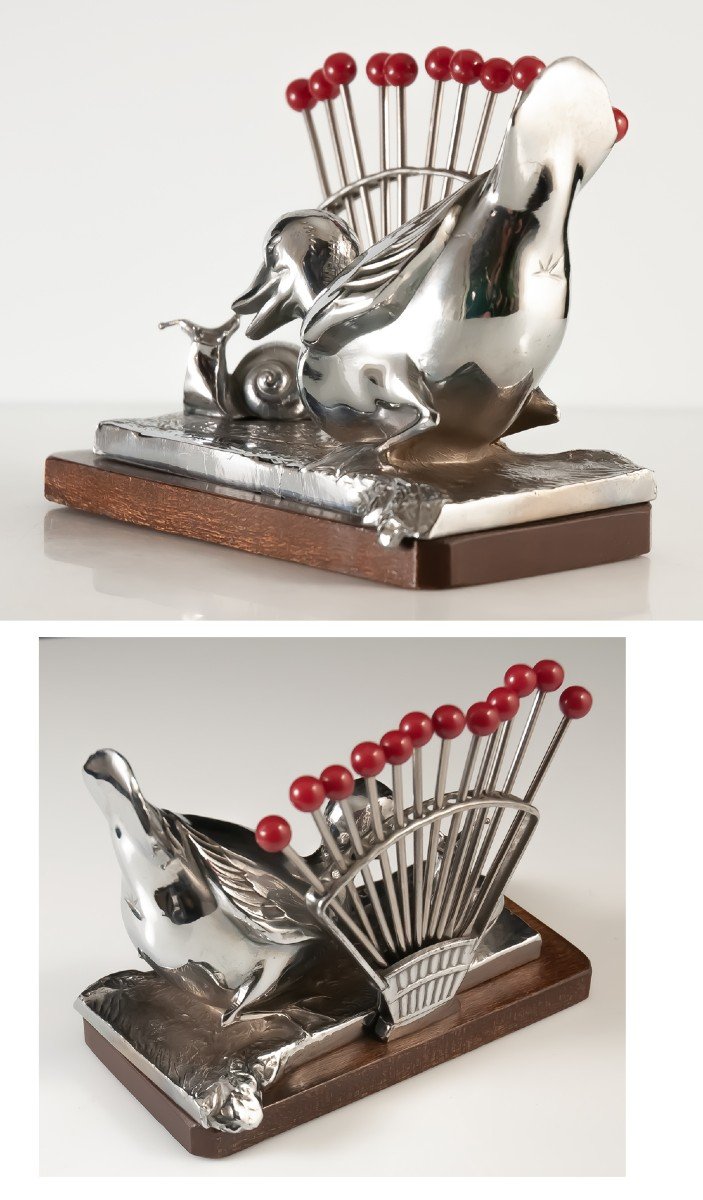 Benjamin Rabier  Pique Snails Art Deco / Duck-photo-2