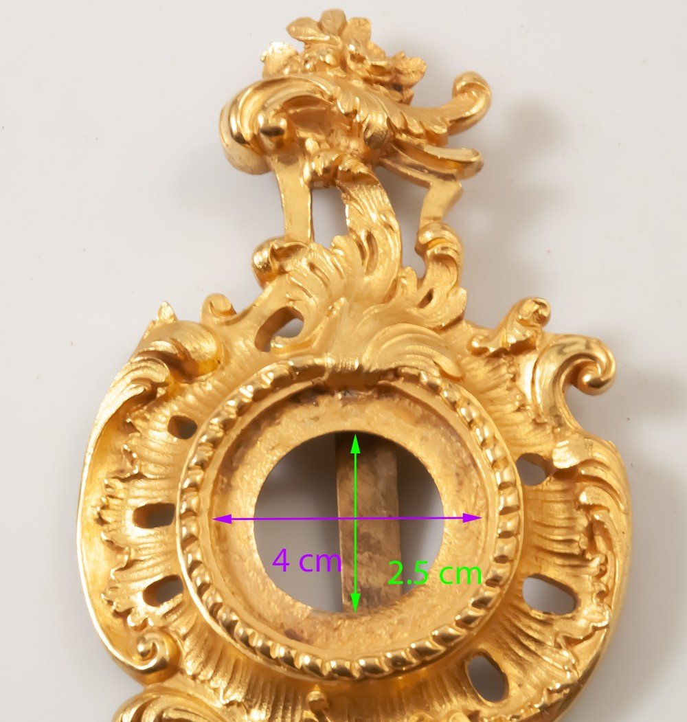 Bronze Frame In The Shape Of A Cartel For Miniature Or Watch-photo-1