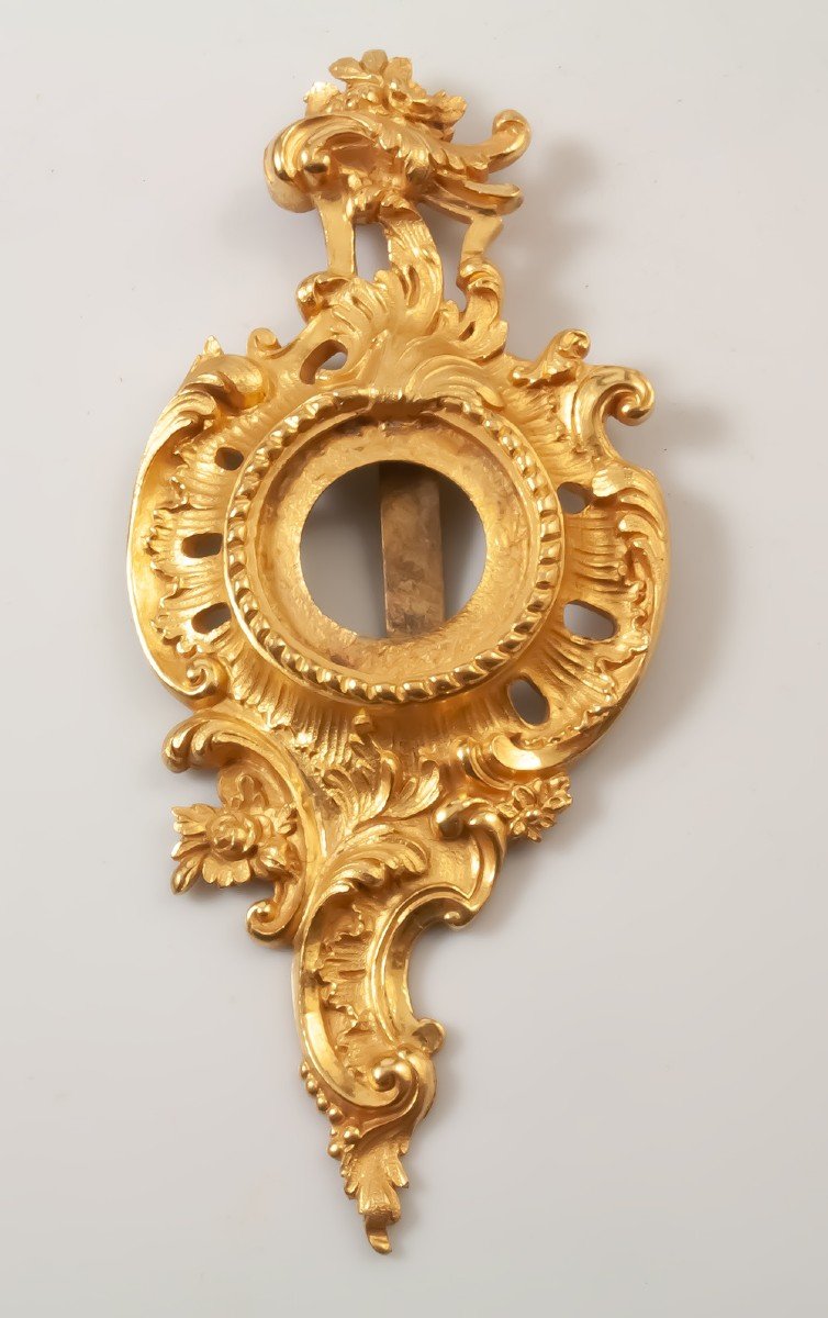 Bronze Frame In The Shape Of A Cartel For Miniature Or Watch