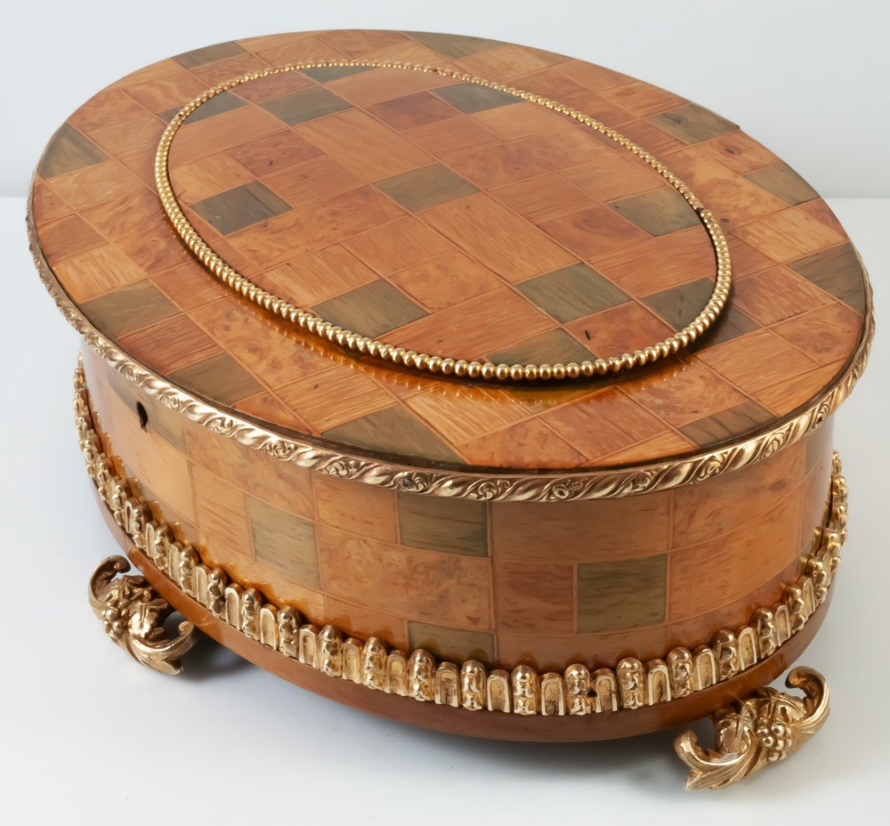 Napoleon III Inlaid Wooden Box-photo-2