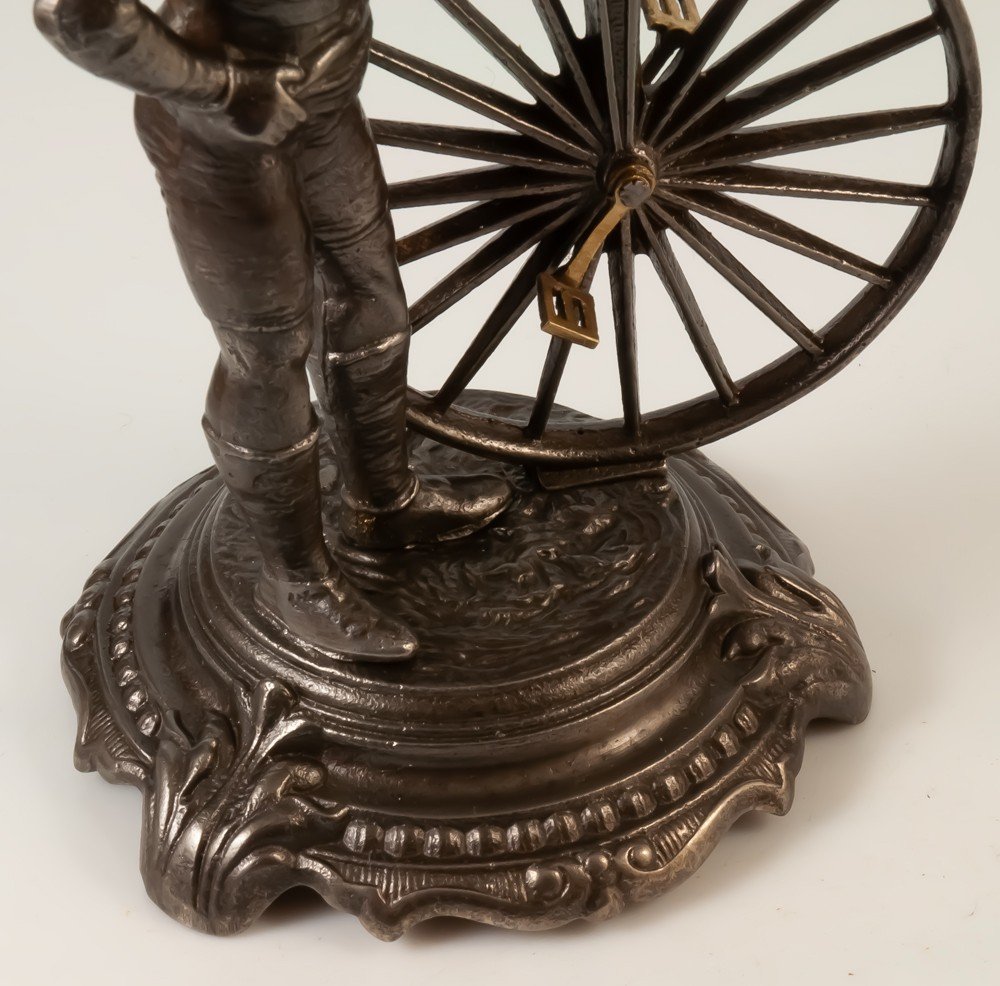 Rare Table Bell The Cyclist 1930 / Velocypede-photo-4