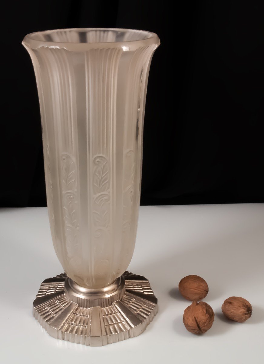 Hettier Et Vincent Art Deco Vase-photo-3