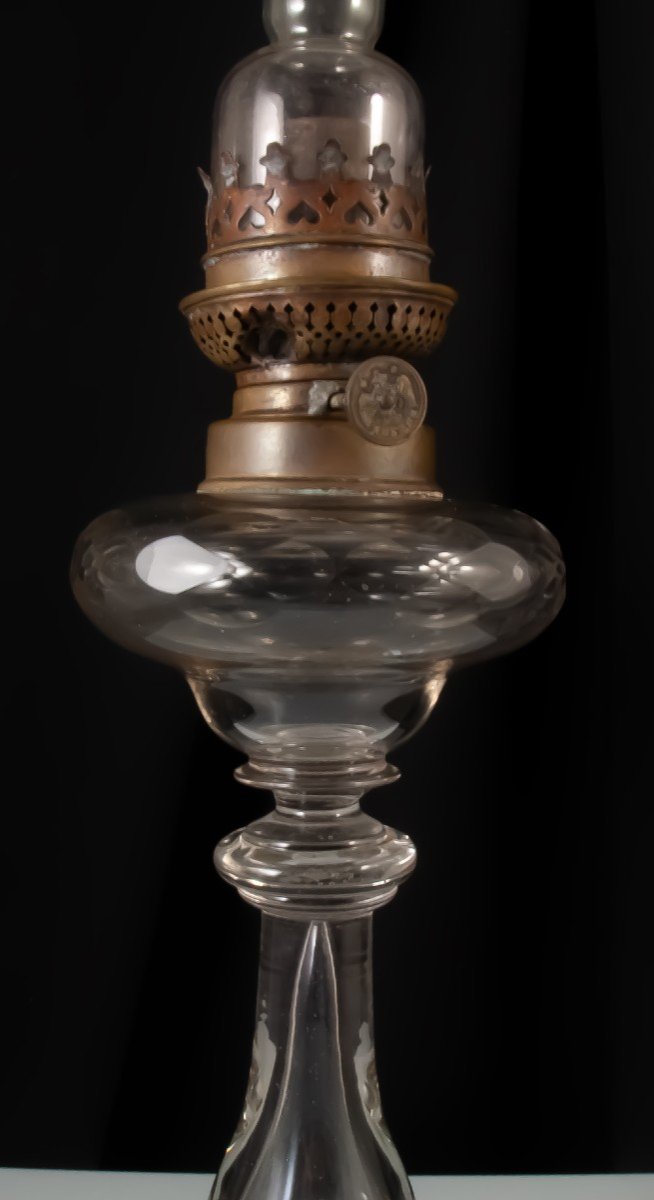 Baccarat Cut Crystal Oil Lamp-photo-1