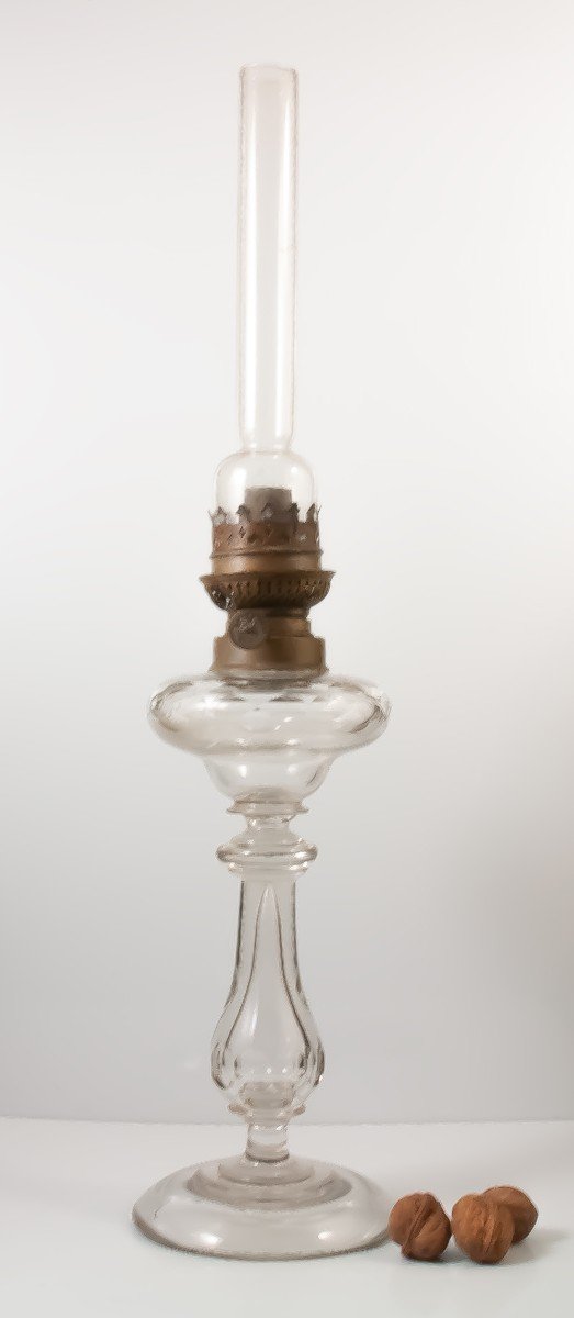 Baccarat Cut Crystal Oil Lamp