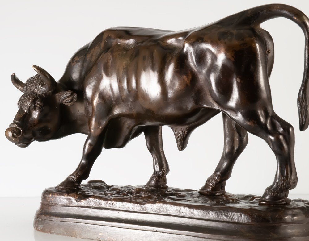 Buffle d'Asie En Bronze Chine / Indochine Sculpture-photo-4