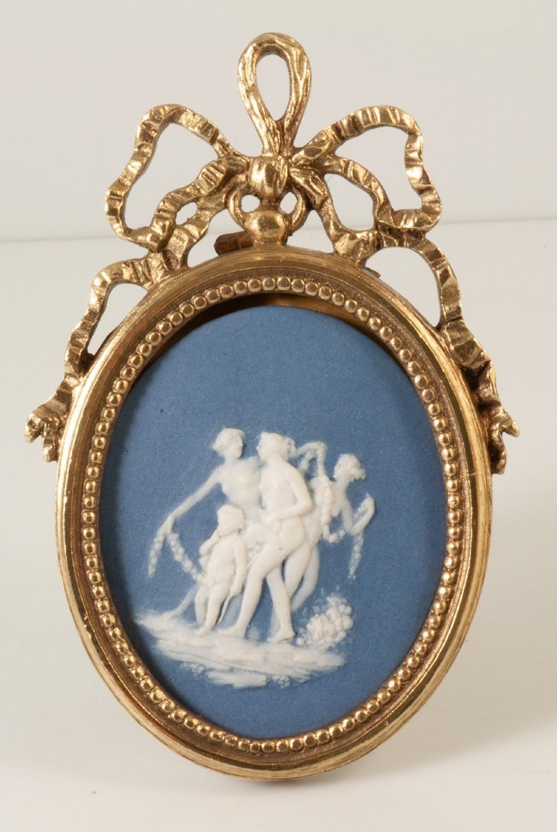 Sèvres Biscuit Plate Wedgwood Decor-photo-2