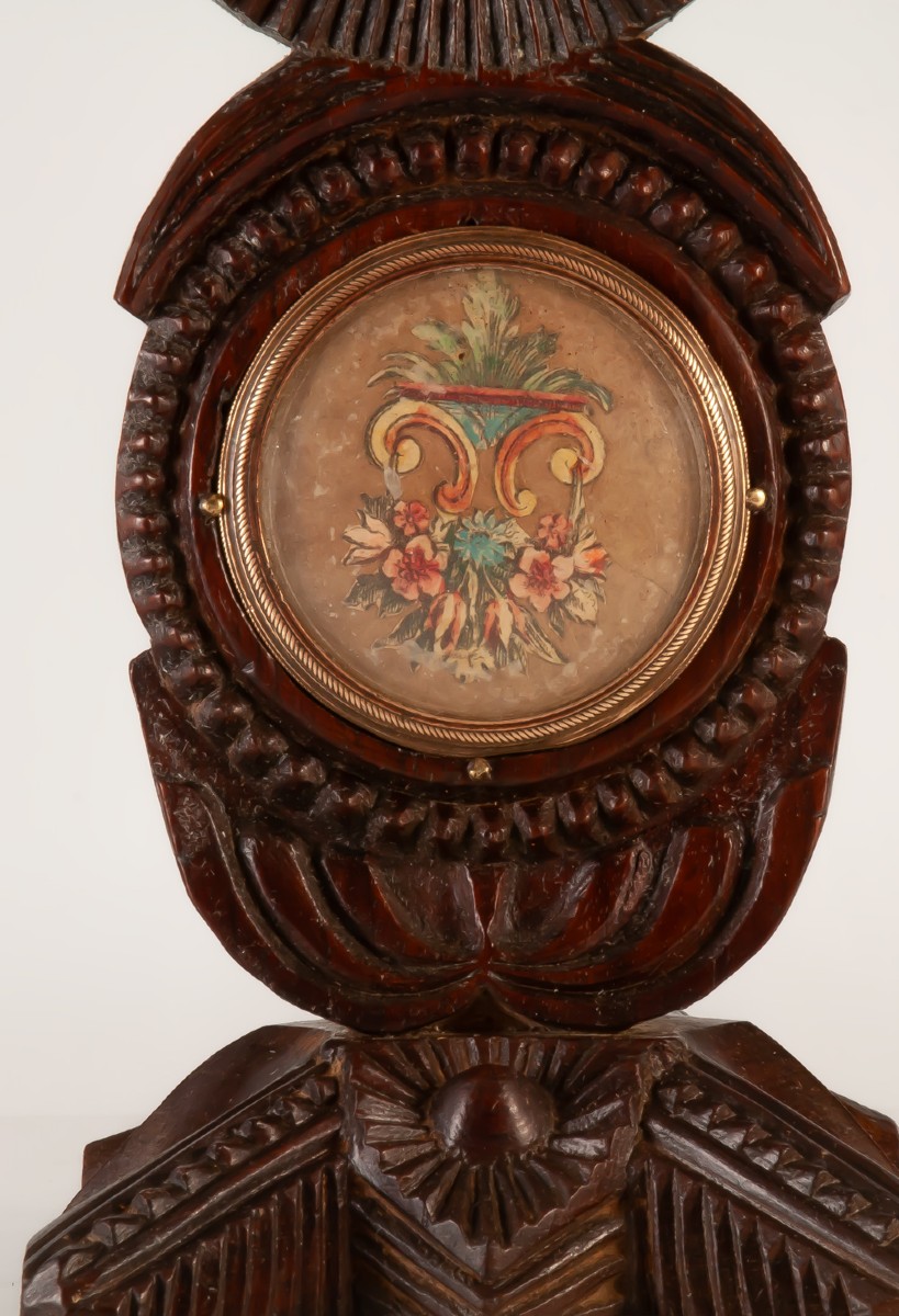 Carved Wooden Watch Holder Folk Art-photo-1