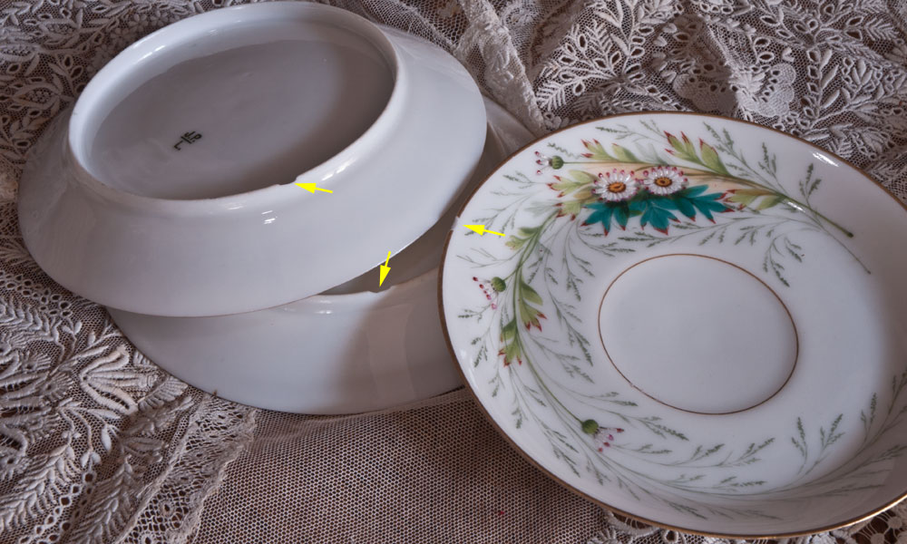 Jean Pouyat Limoges Coffee Tea Set Porcelain Decor Daisies-photo-5