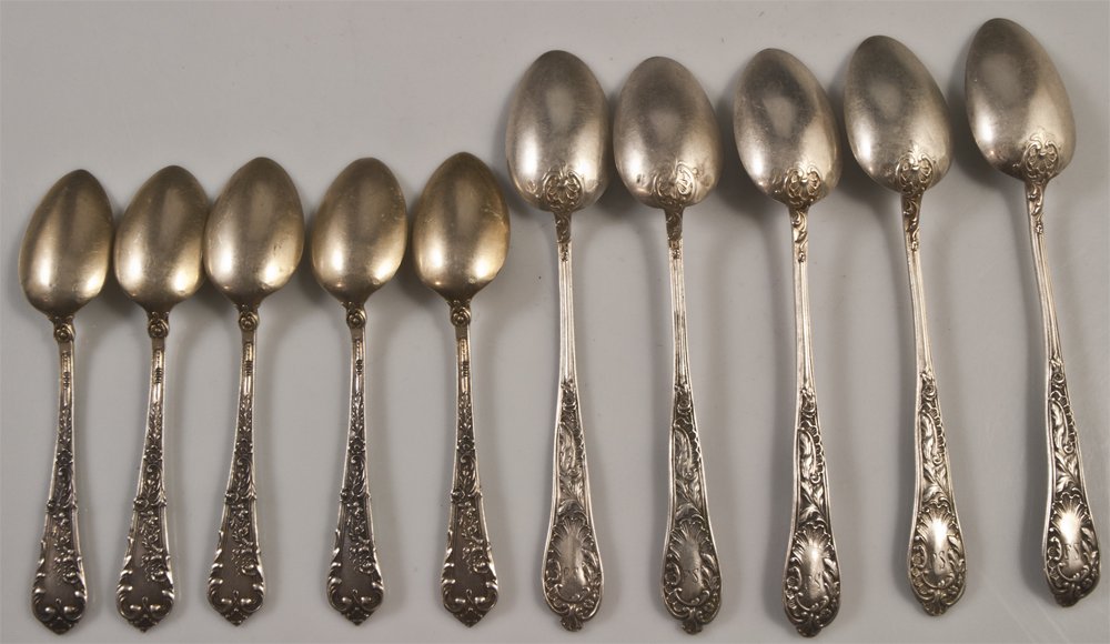 10 Silver Coffee And Mocha Spoons-photo-2