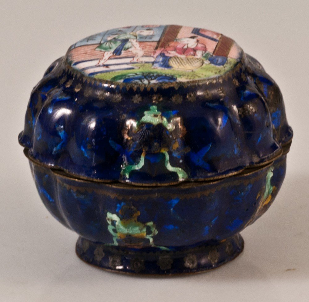 Enamelled Metal Box China-photo-2