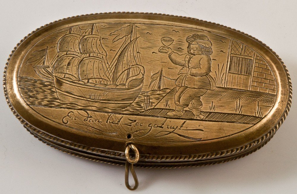 Eighteenth Holland Copper Snuff Box-photo-2