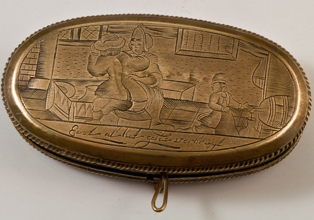 Eighteenth Holland Copper Snuff Box-photo-3