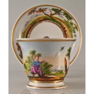 Porcelain Chocolate Cup, The Boy With A Kite
