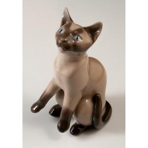 Copenhagen Porcelain Siamese Cat B&g Copenhagen Denmark