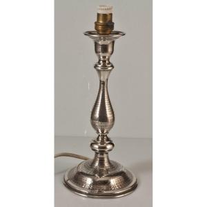 Candlestick In Sterling Silver Austria Hungary Nineteenth