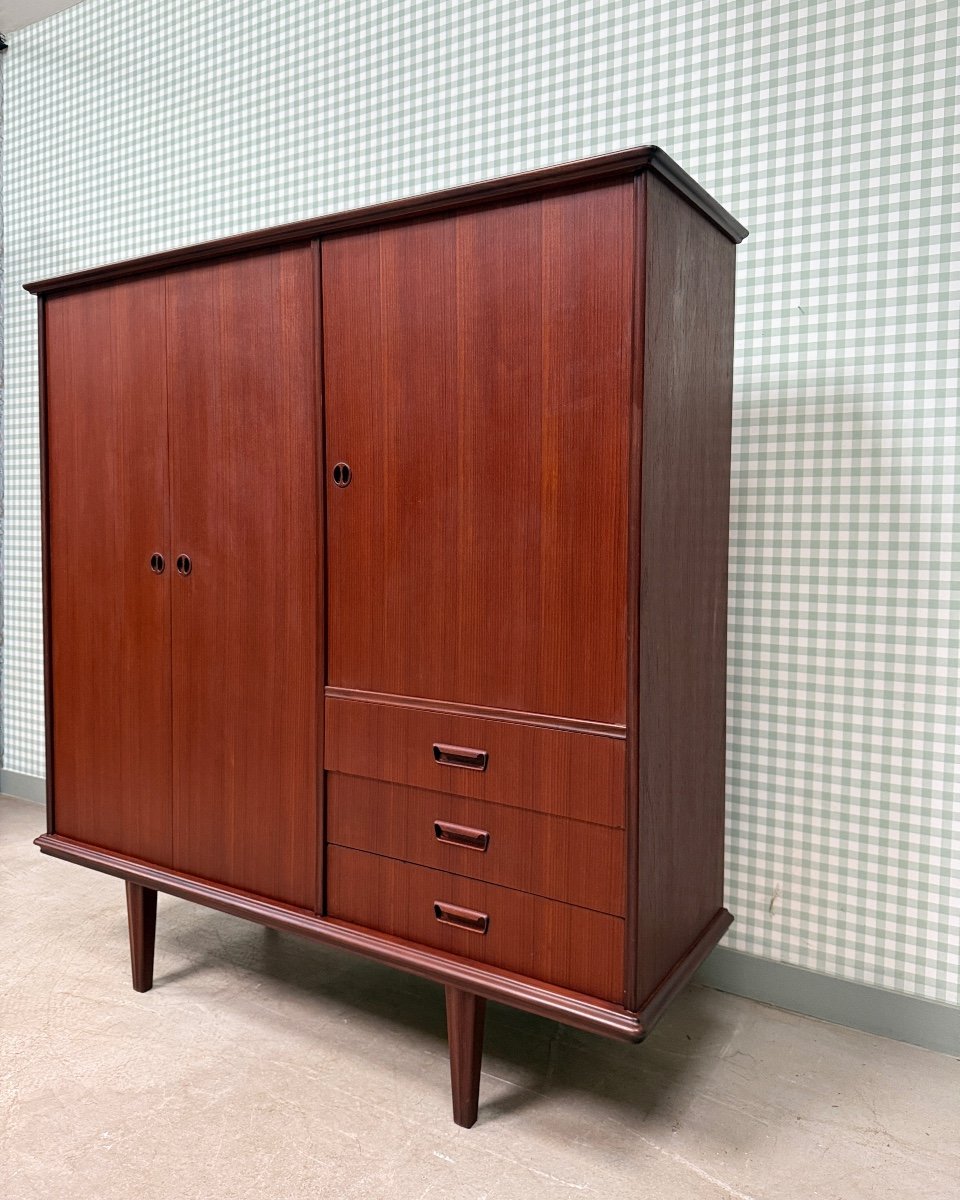 Scandinavian Style Teak Wardrobe Circa 60-70-photo-4