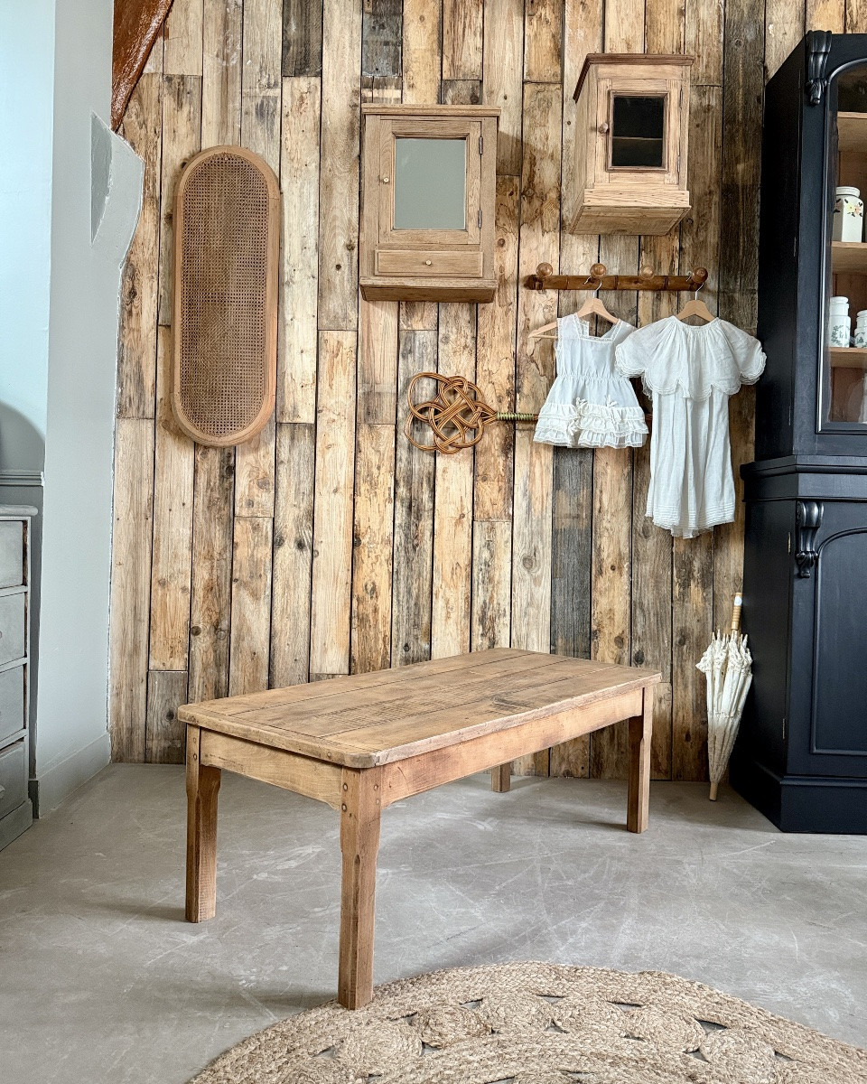 Rectangular Farmhouse Coffee Table (refurbished)-photo-3