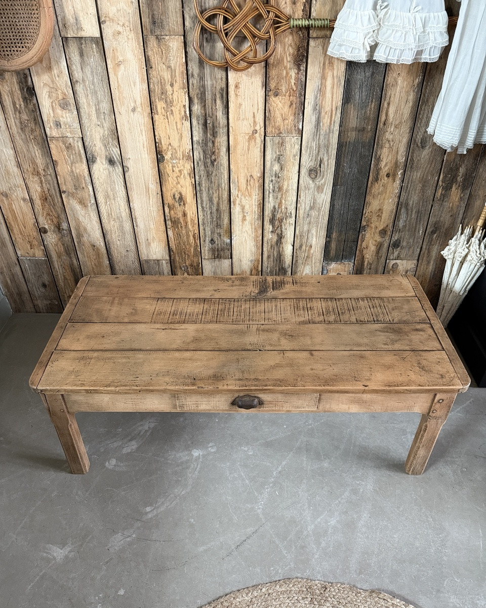 Rectangular Farmhouse Coffee Table (refurbished)-photo-2