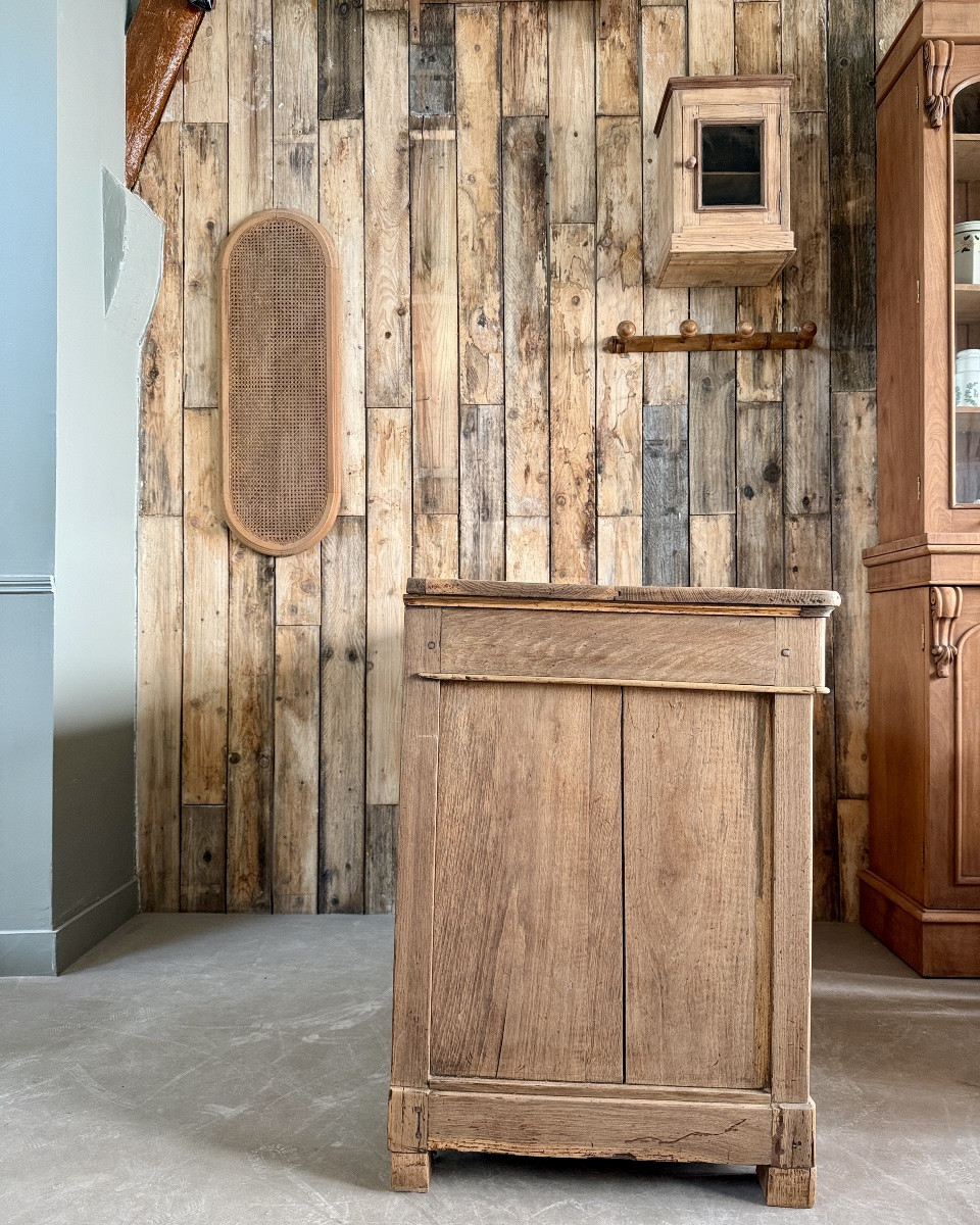 Restored Louis-philippe Chest Of Drawers In Oak-photo-1