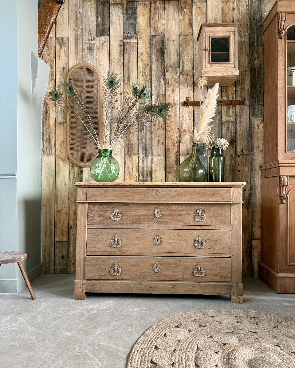 Restored Louis-philippe Chest Of Drawers In Oak