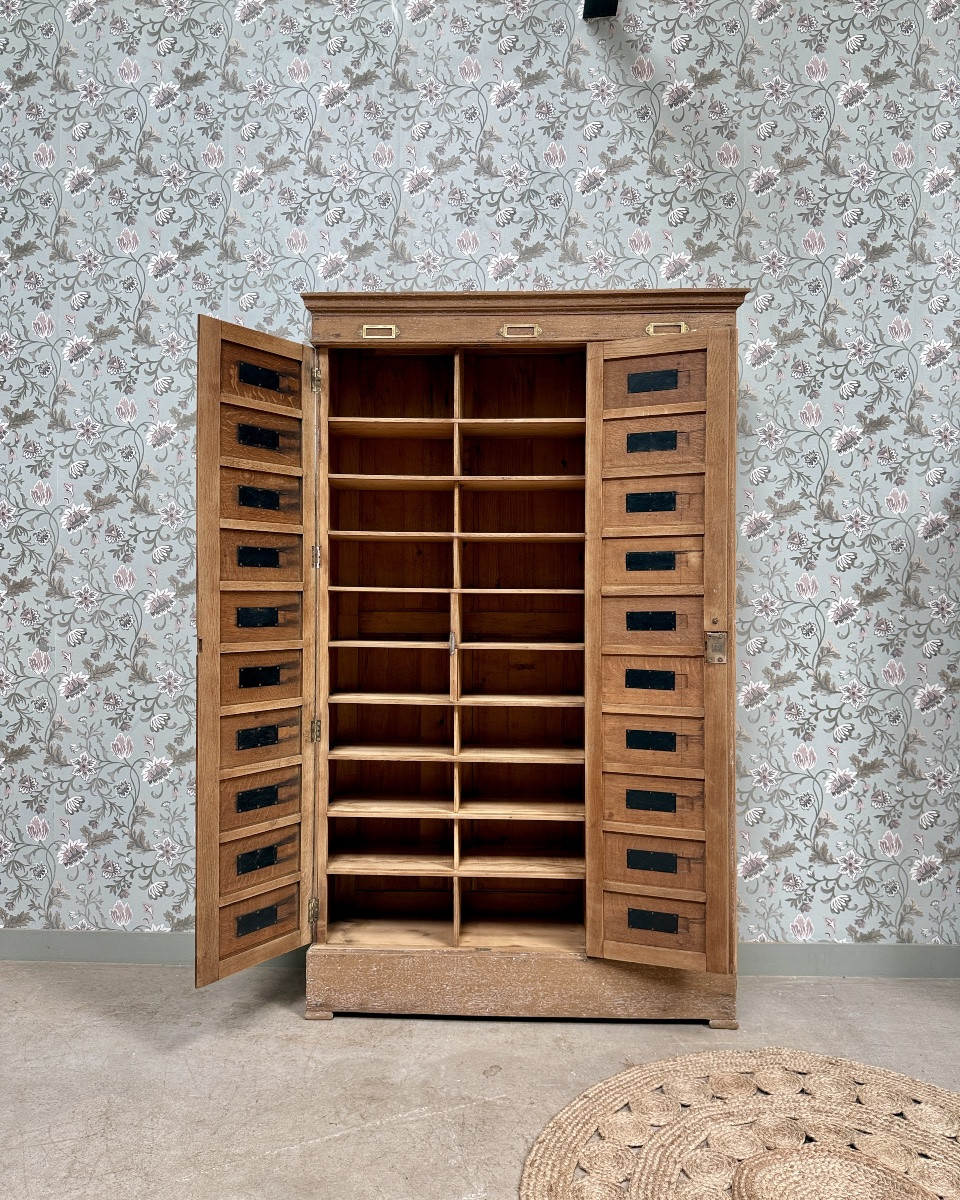 Triple Oak Notary Cabinet (renovated)-photo-4
