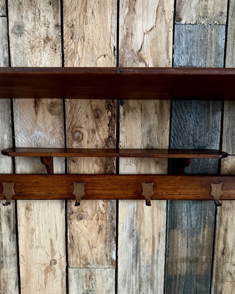 Porte-manteaux Ancien En Bois-photo-6
