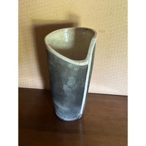 Raku Vase