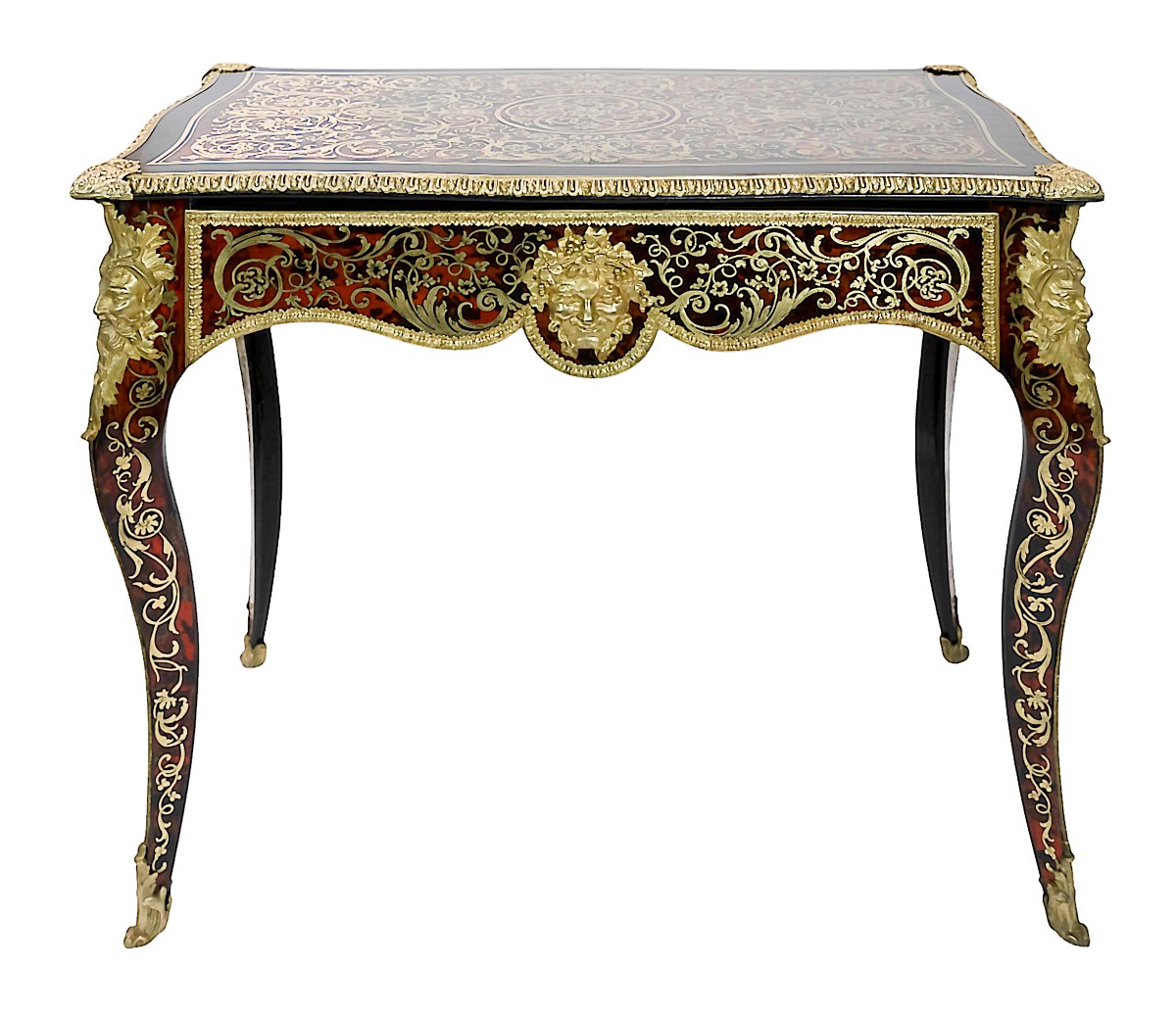 19th Century French Boulle/napoleon III Writing Desk-photo-2