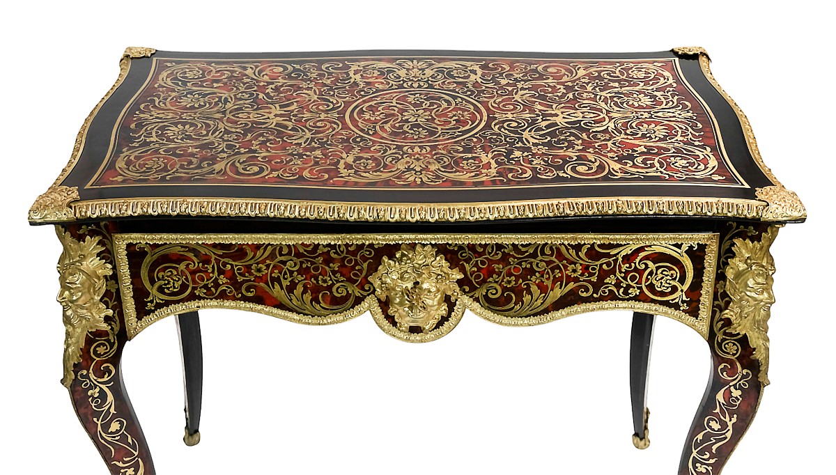 19th Century French Boulle/napoleon III Writing Desk-photo-7