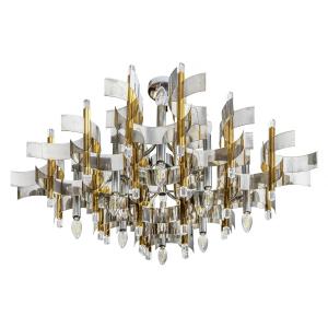 Mid-century Italian Chandelier By Gaetano Sciolari, Circa 1970