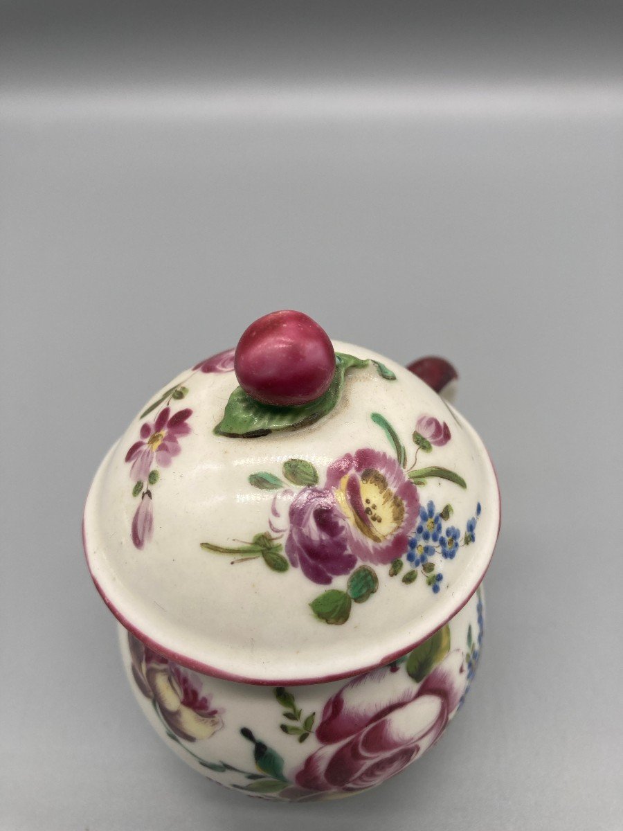 Pot à Crème Porcelaine Tendre  Mennecy Duc De Villeroy 18ème-photo-4