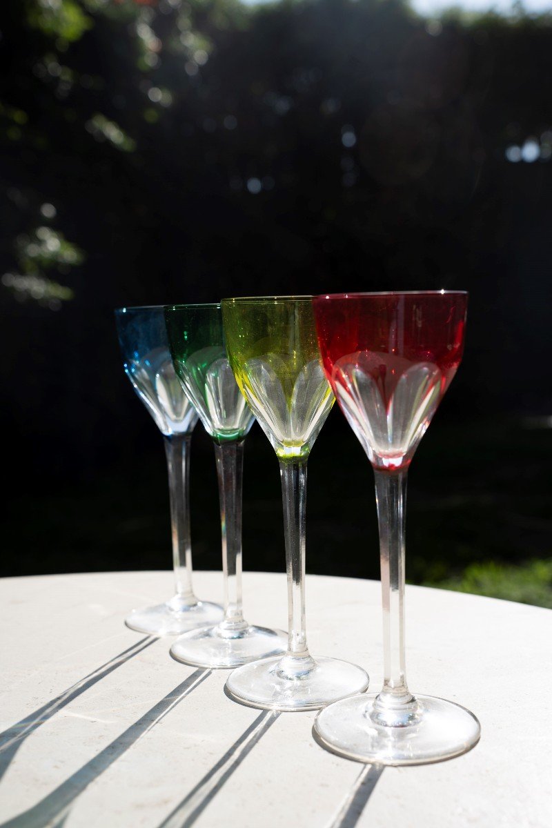 Set Of 4 Saint Louis Glasses, Bristol Model-photo-1