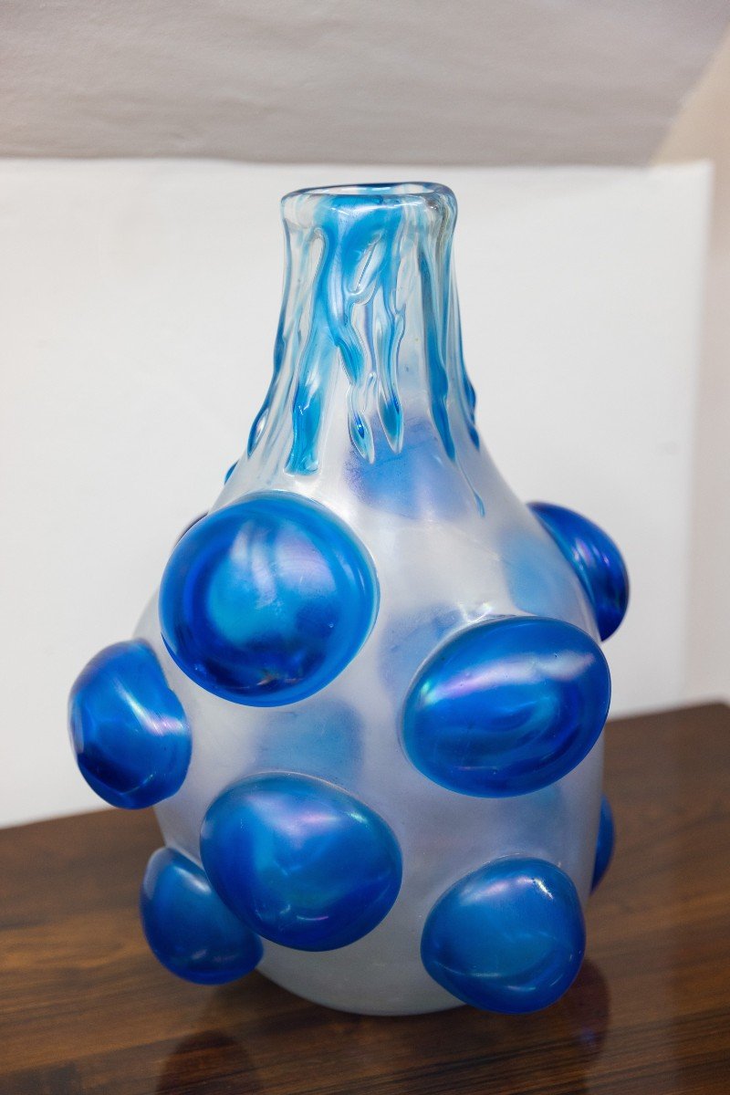 Murano Glass Vase Designed By Sergio Costantini-photo-4