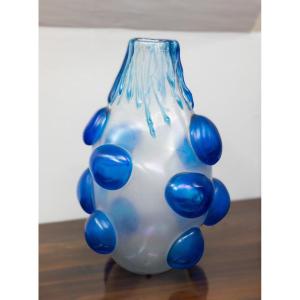 Vase En Verre De Murano Conçu Par Sergio Costantini 