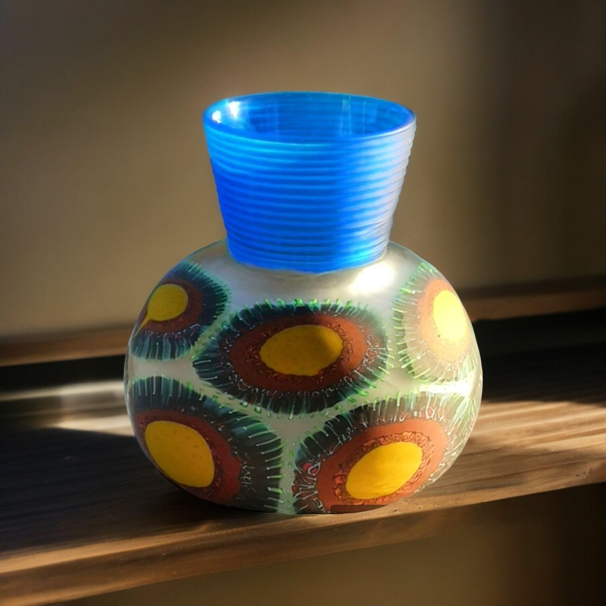 Davide Salvadore, Murano - Vase Sculpture En Verre Soufflé - Pièce Unique-photo-2