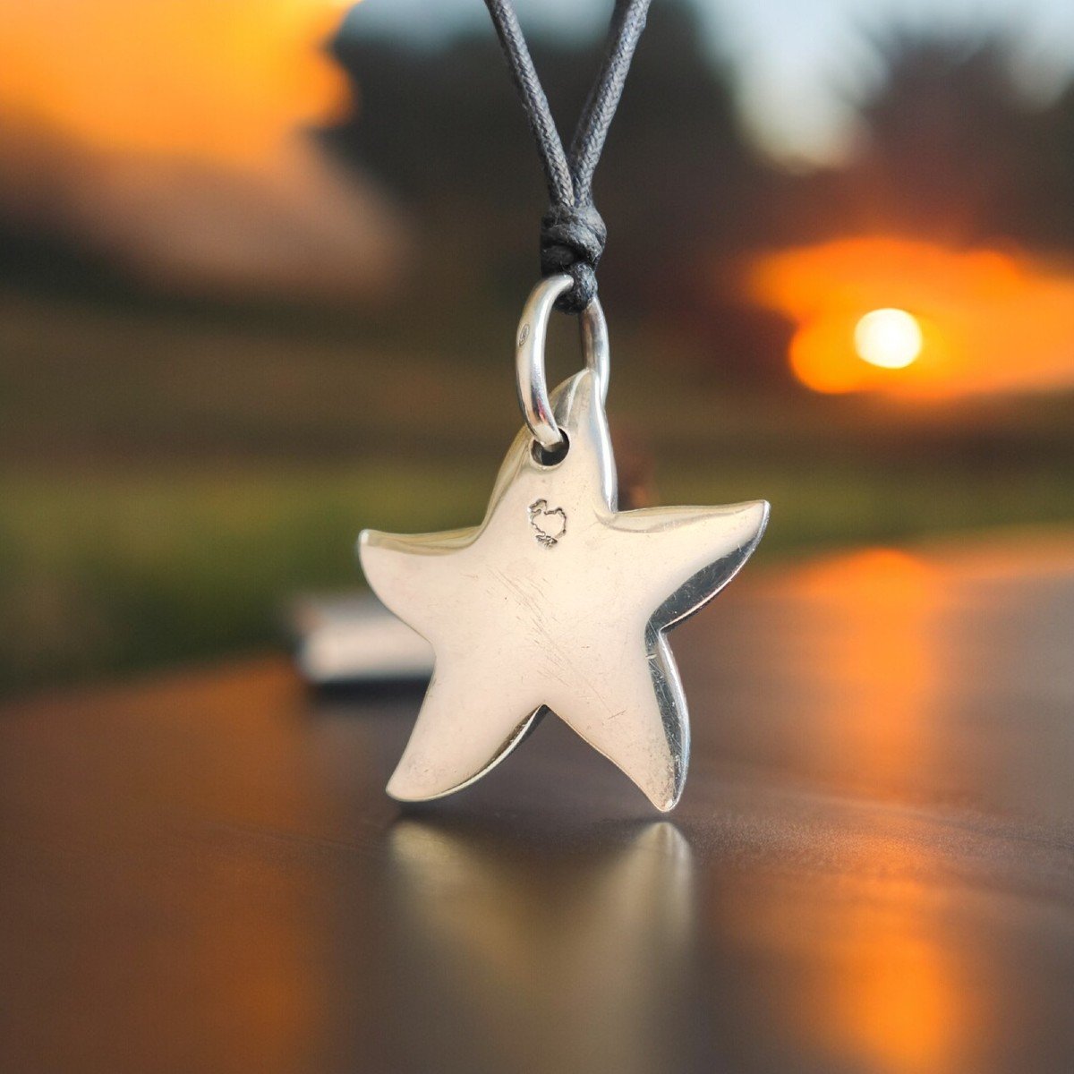 Dodo- Necklace With Sterling Silver Star Fish Pendant, Original Presentation Case-photo-2