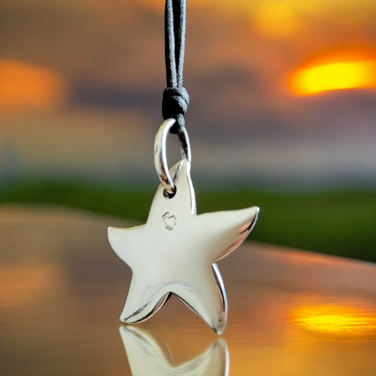 Dodo- Necklace With Sterling Silver Star Fish Pendant, Original Presentation Case-photo-4